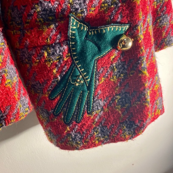 Vintage 80s Embroidered Jacket - Picture 3 of 5
